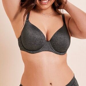 Adore Me Dark Heathered Gray Full Coverage Bra 36DDD